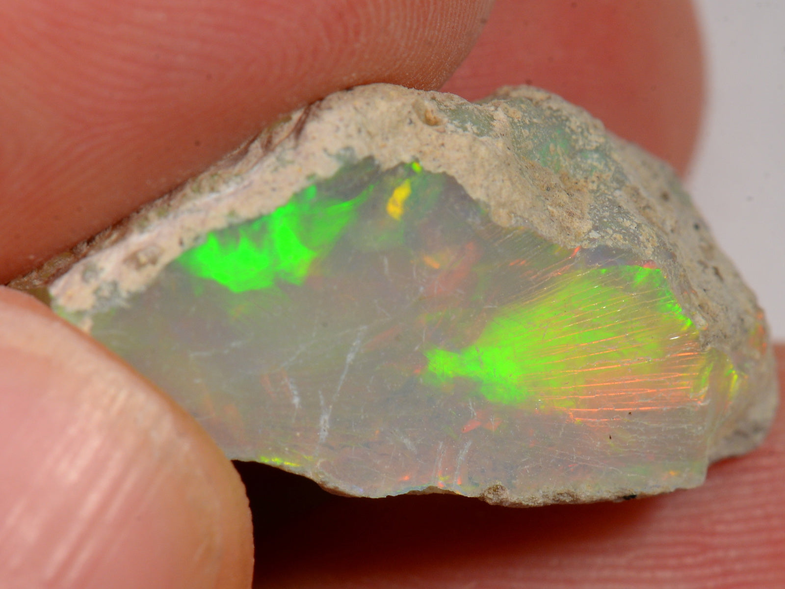 18 Karat - Roher Äthiopischer Welo Opal – natürlicher äthiopischer Welo Opal