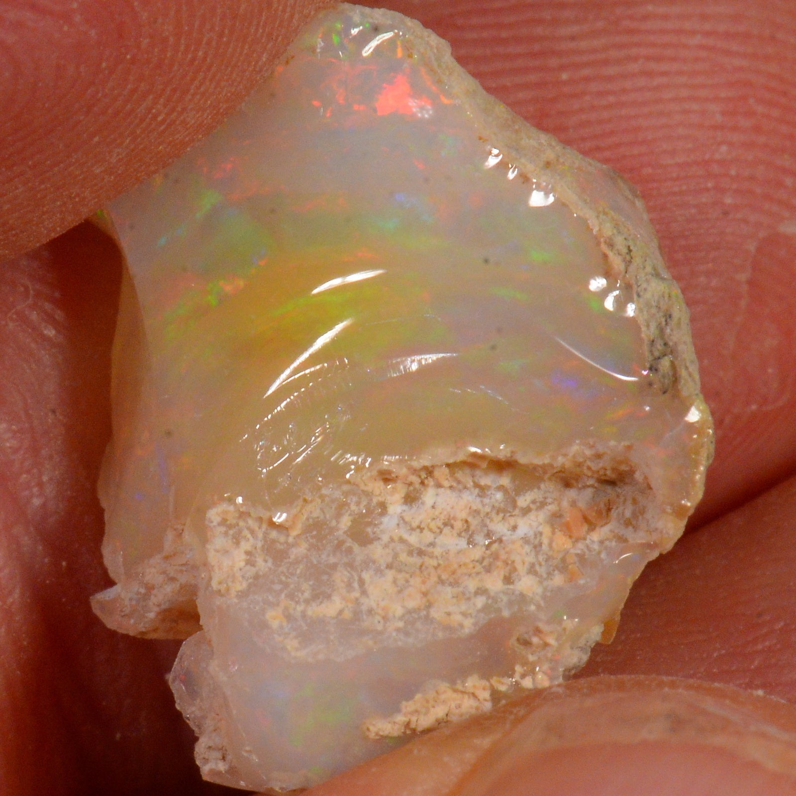 10.5 Karat - Roher Äthiopischer Welo Opal – natürlicher äthiopischer Welo Opal