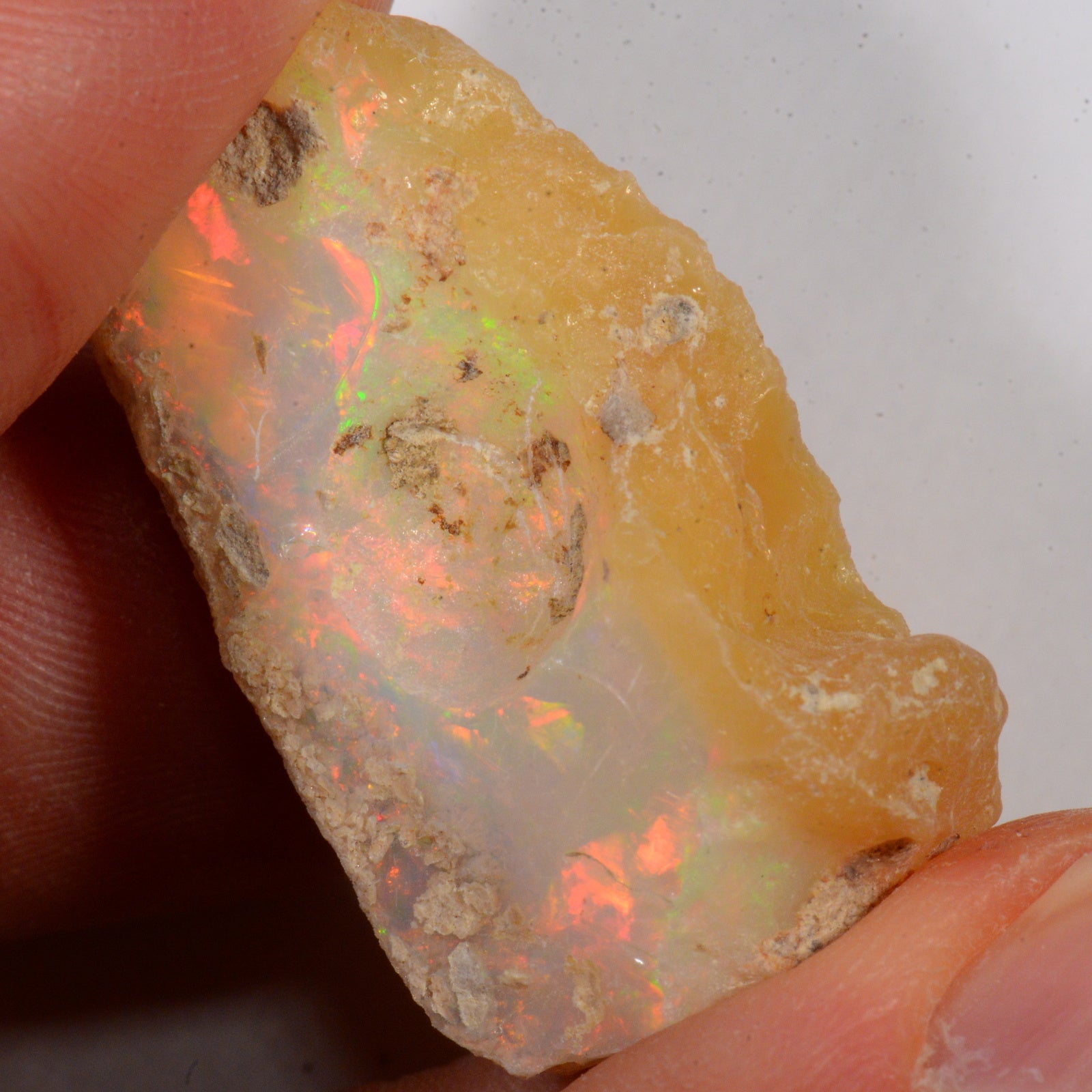 33 Carat - Rough Ethiopian Welo Opal — natural untreated rough Ethiopian Welo opal