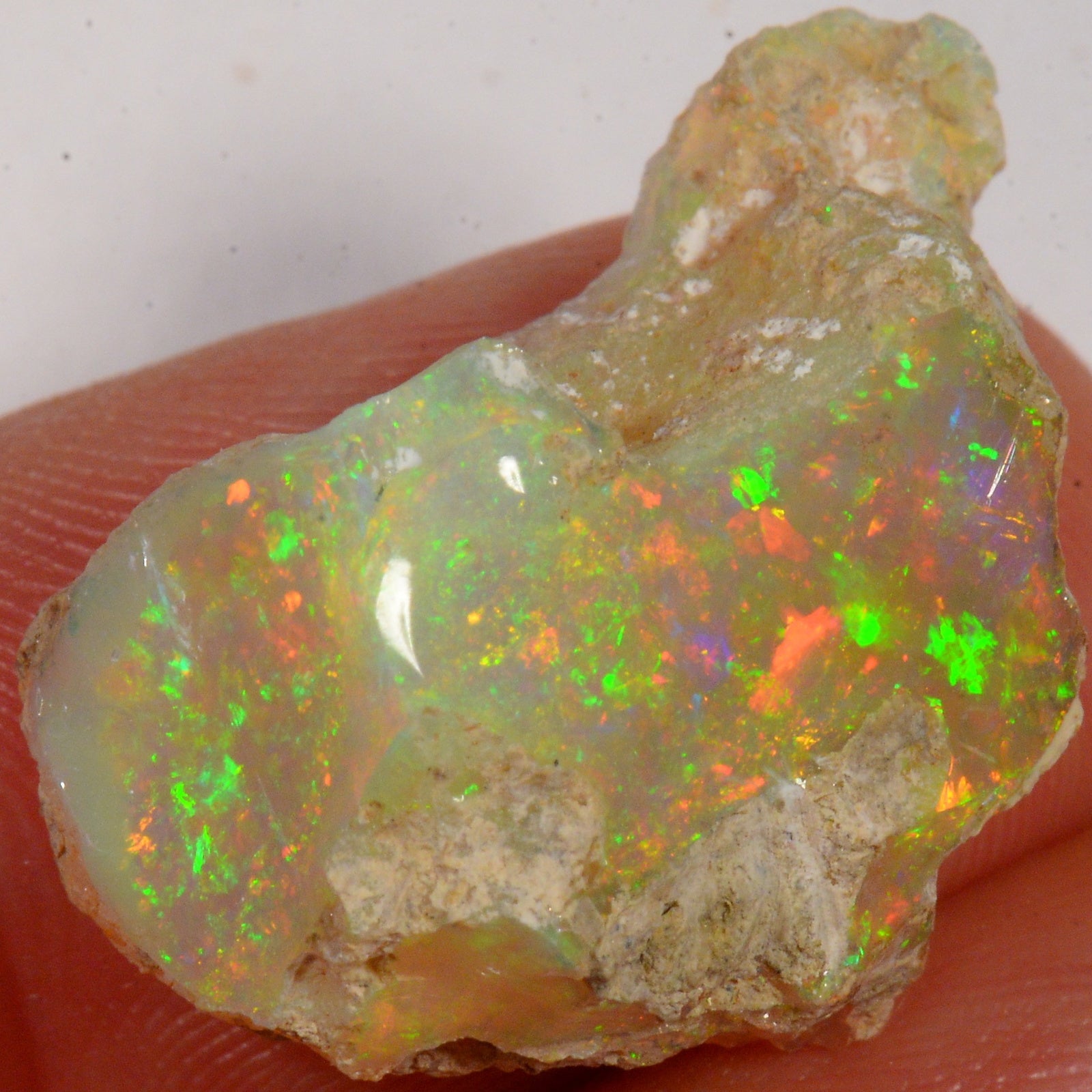 15 Karat - Brillanter Pinfire Roher Äthiopischer Welo Opal – natürlicher äthiopischer Welo Opal