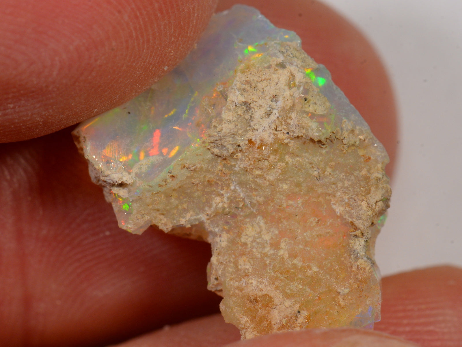 8 Karat - Roher Äthiopischer Welo Opal – natürlicher äthiopischer Welo Opal