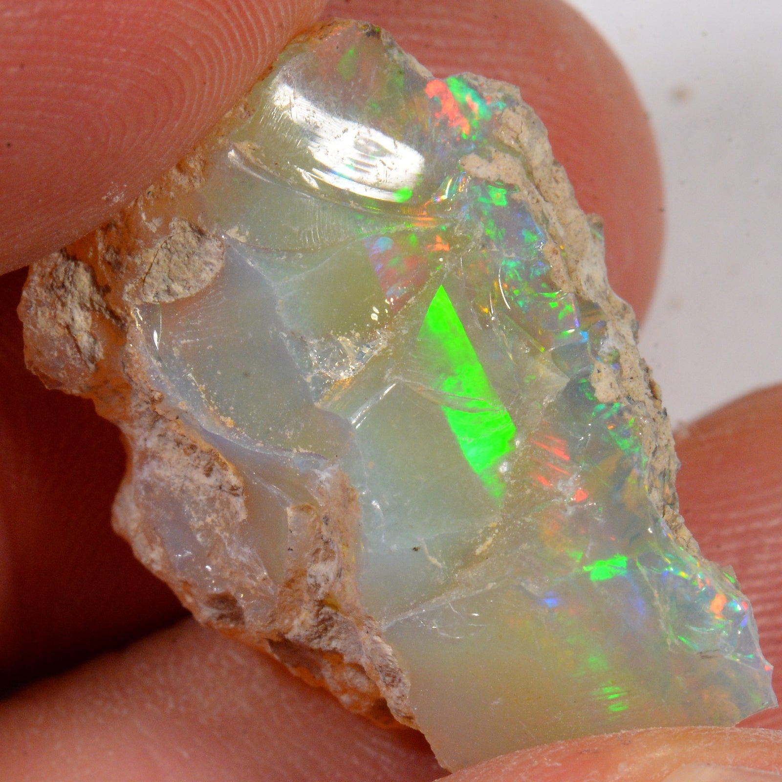 24.6 Carat - Rough Ethiopian Welo Opal — natural untreated rough Ethiopian Welo opal