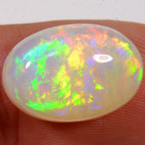 8.3 Carat - Bright Oval Ethiopian Welo Opal — natural untreated Ethiopian Welo opal