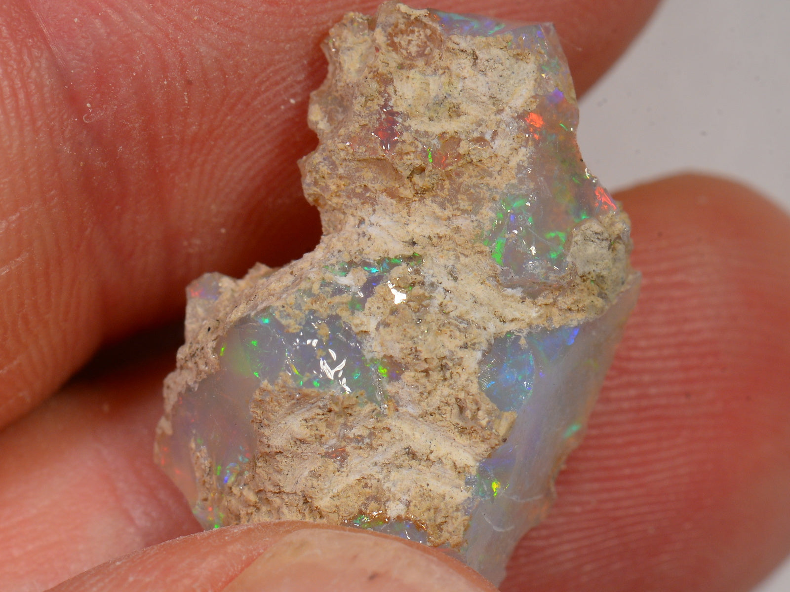 8 Karat - Roher Äthiopischer Welo Opal – natürlicher äthiopischer Welo Opal